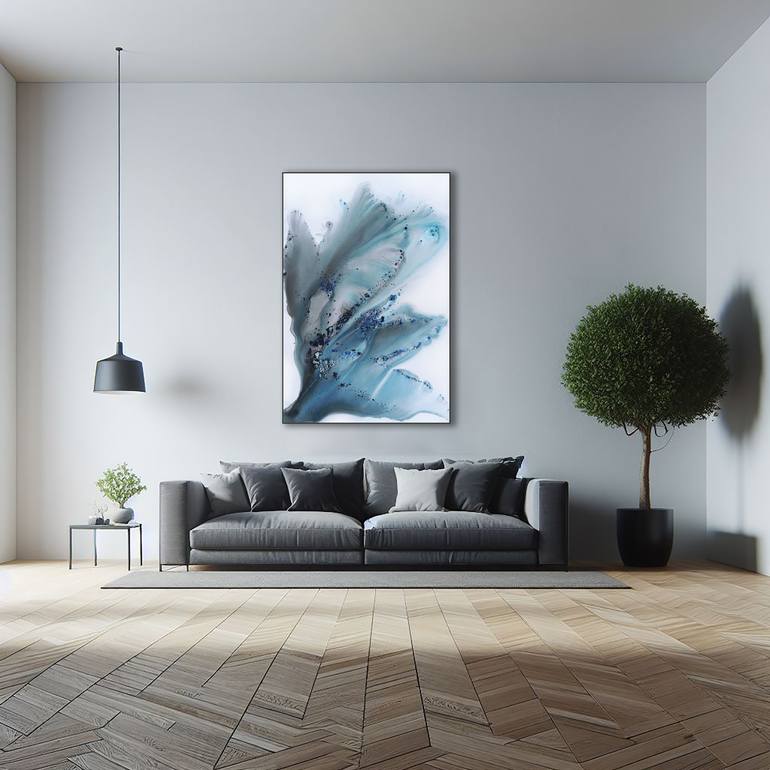 Original Abstract Botanic Painting by Muriel Napoli