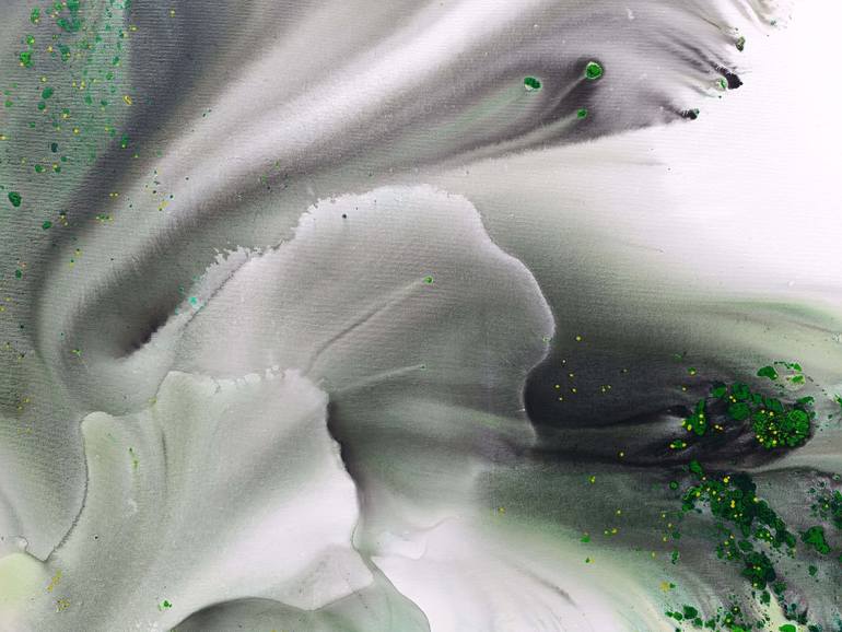 Original Abstract Botanic Painting by Muriel Napoli