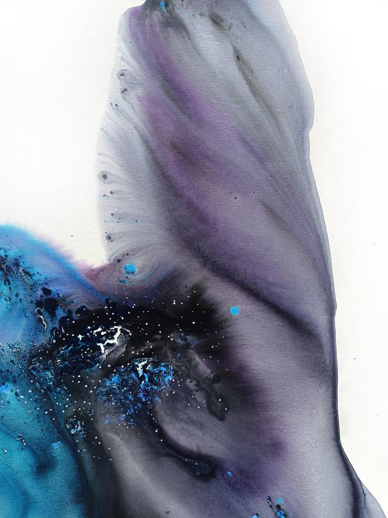 Original Abstract Botanic Painting by Muriel Napoli