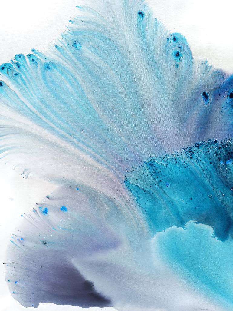 Original Abstract Botanic Painting by Muriel Napoli