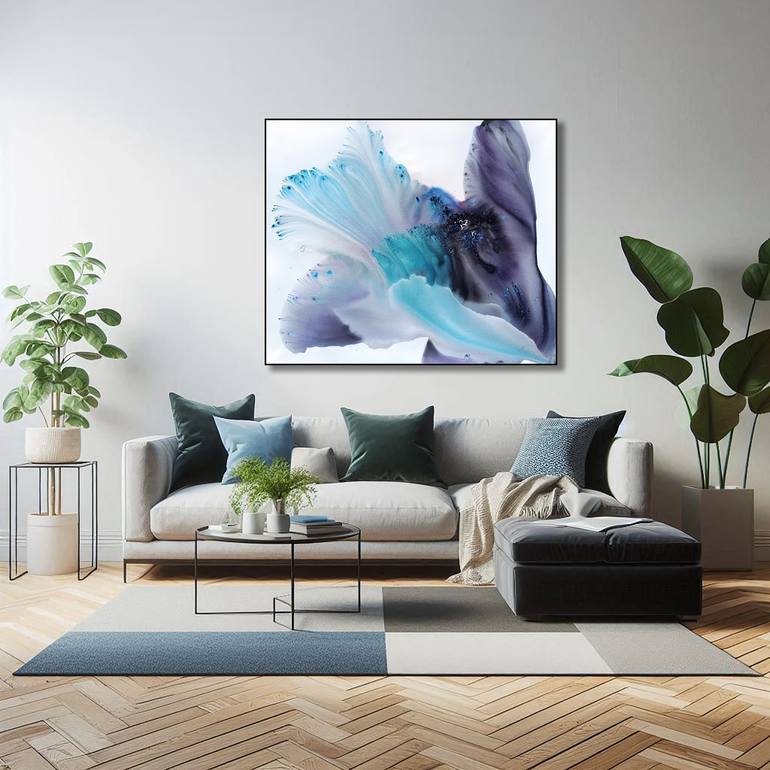 Original Abstract Botanic Painting by Muriel Napoli