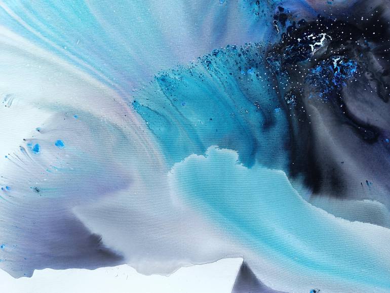 Original Abstract Botanic Painting by Muriel Napoli