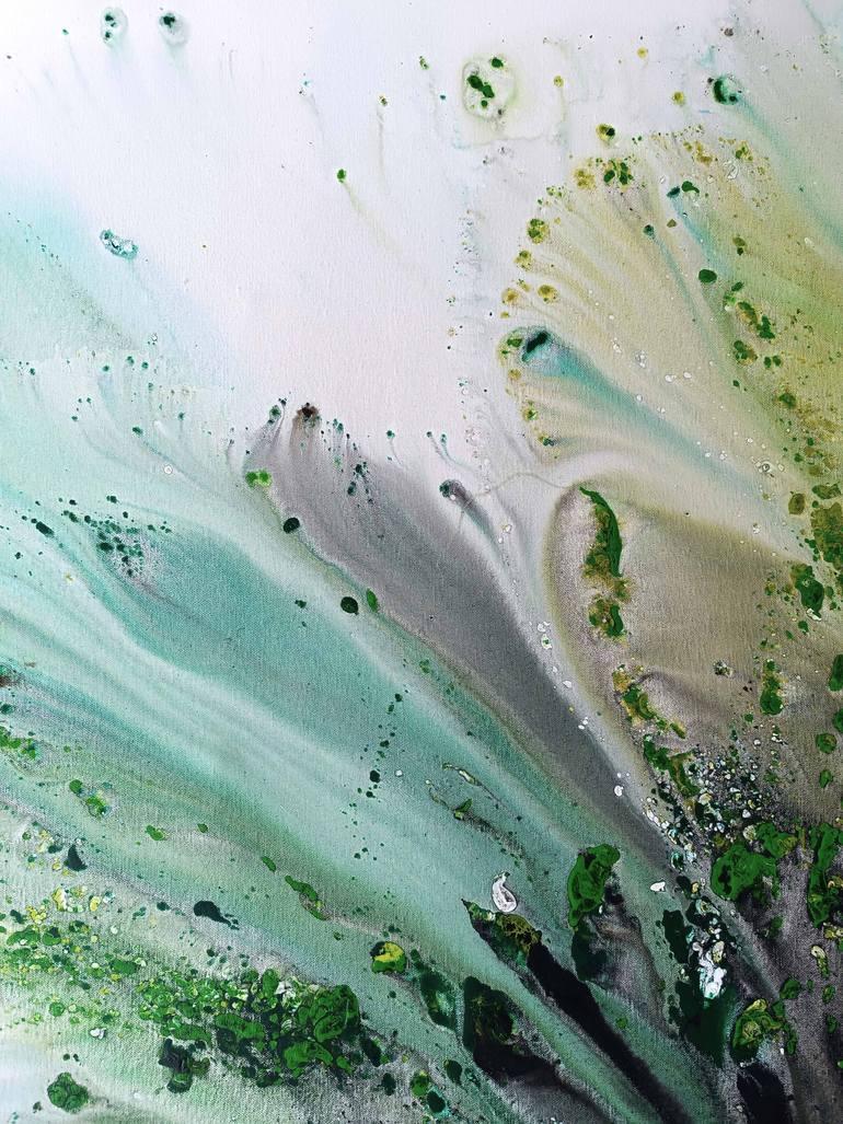 Original Abstract Botanic Painting by Muriel Napoli