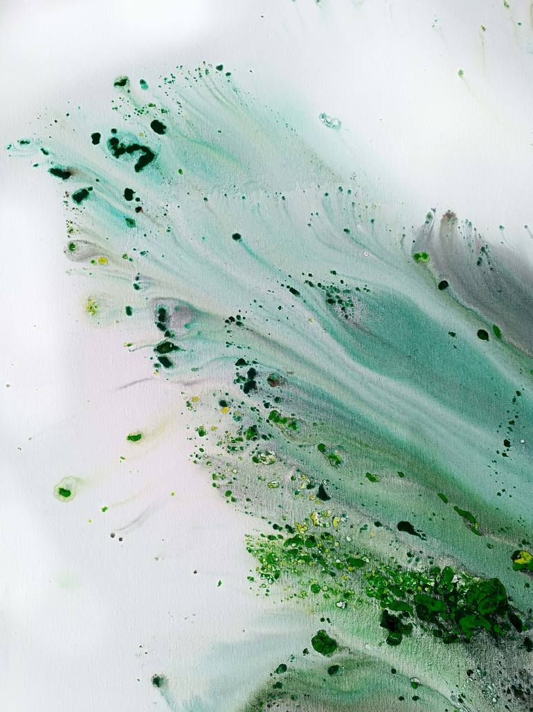 Original Abstract Botanic Painting by Muriel Napoli