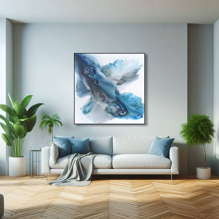 Original Abstract Landscape Painting by Muriel Napoli