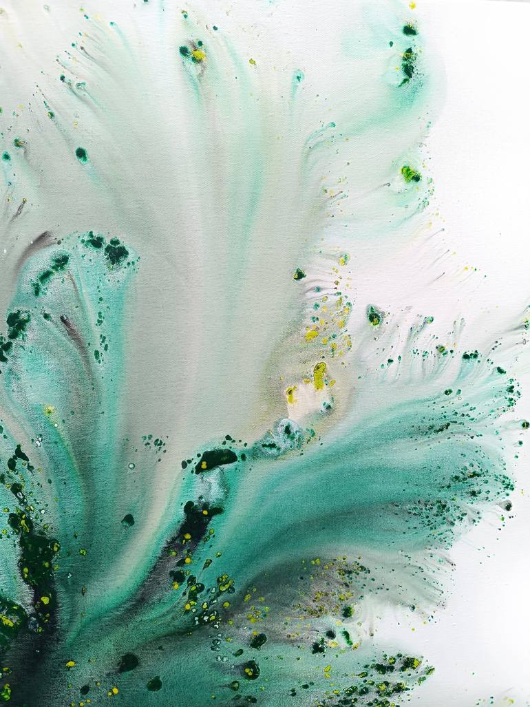 Original Abstract Botanic Painting by Muriel Napoli