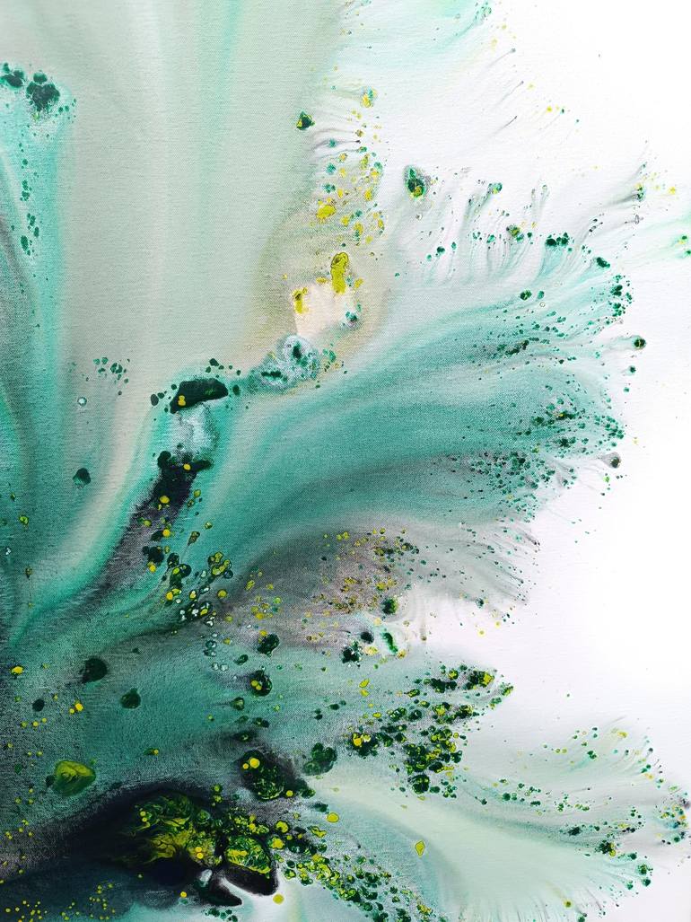 Original Abstract Botanic Painting by Muriel Napoli