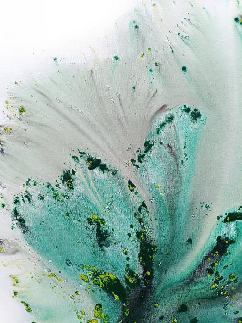 Original Abstract Botanic Painting by Muriel Napoli