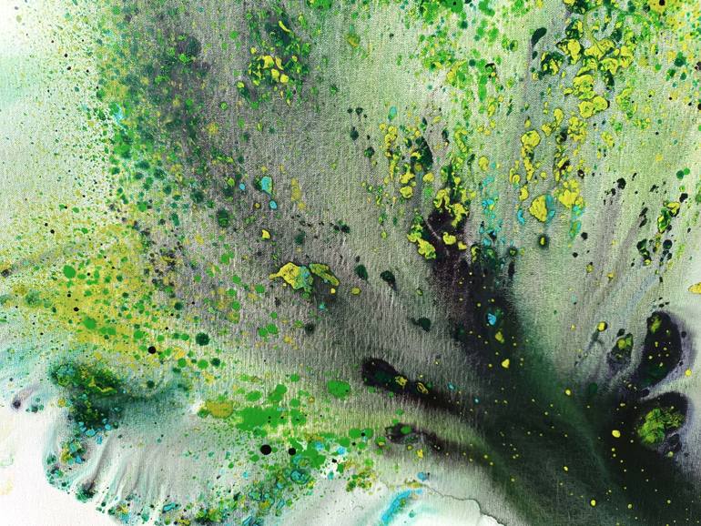 Original Abstract Expressionism Botanic Painting by Muriel Napoli