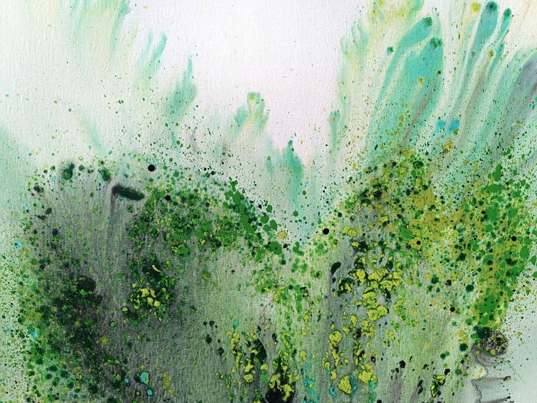 Original Abstract Expressionism Botanic Painting by Muriel Napoli