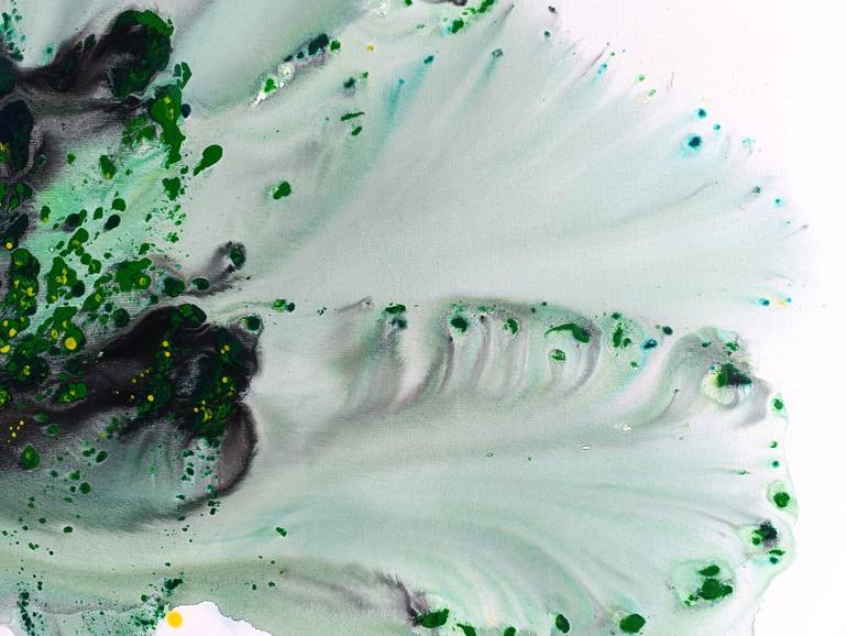 Original Abstract Botanic Painting by Muriel Napoli