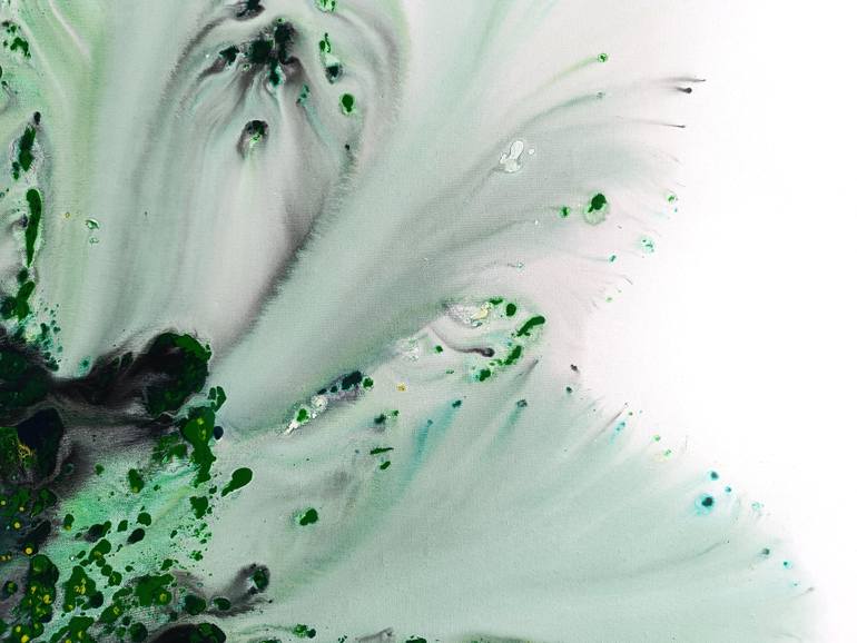 Original Abstract Botanic Painting by Muriel Napoli