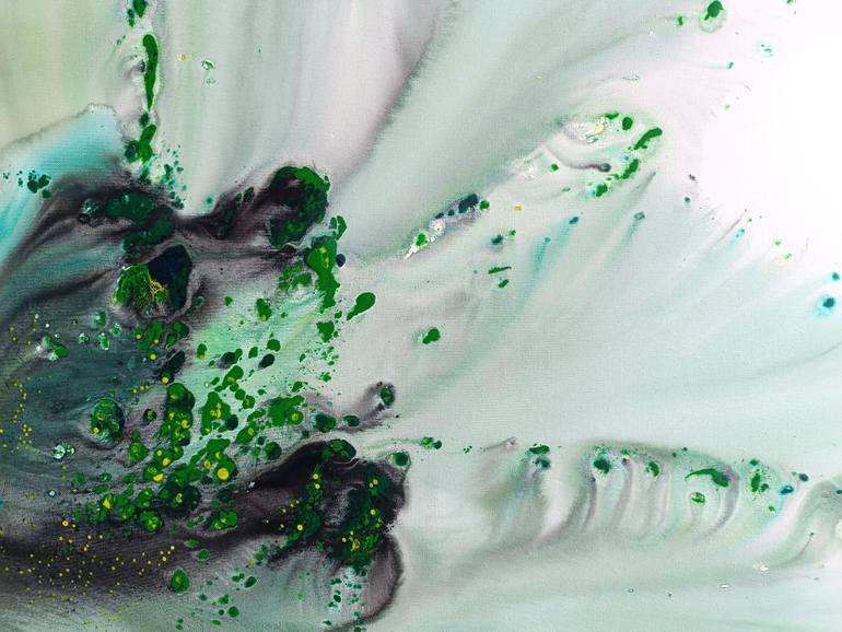 Original Abstract Botanic Painting by Muriel Napoli