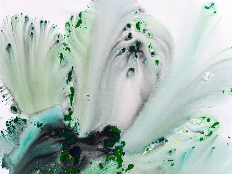 Original Abstract Botanic Painting by Muriel Napoli