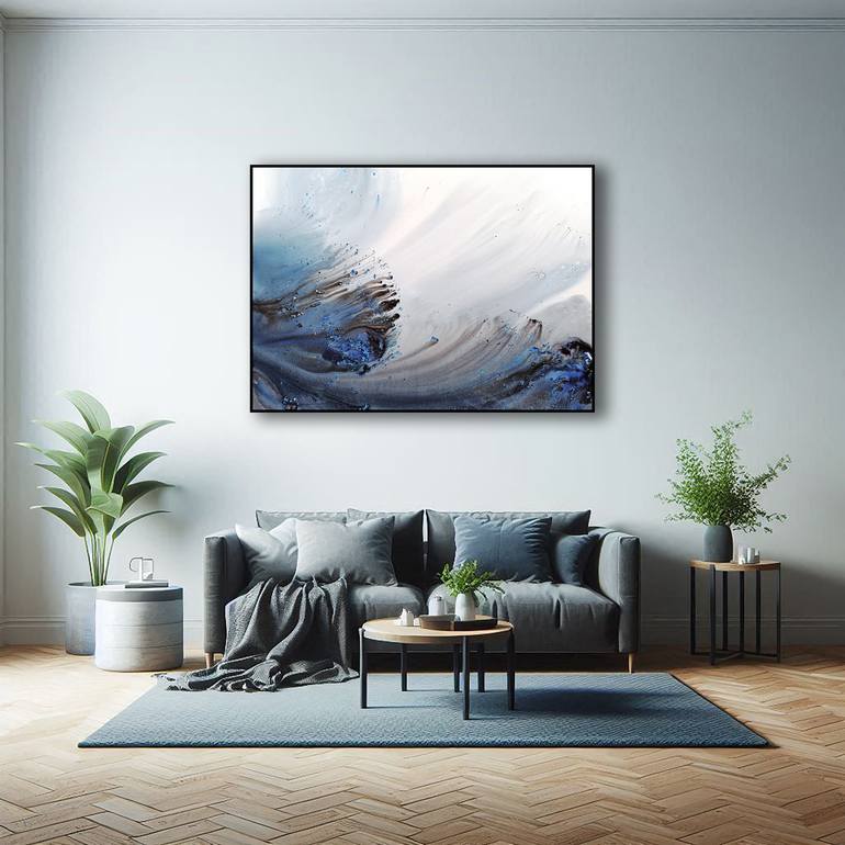 Original Abstract Expressionism Boat Painting by Muriel Napoli