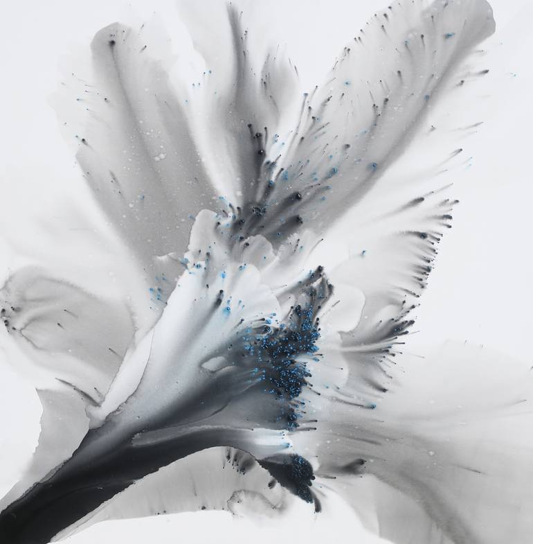 Original Figurative Floral Painting by Muriel Napoli