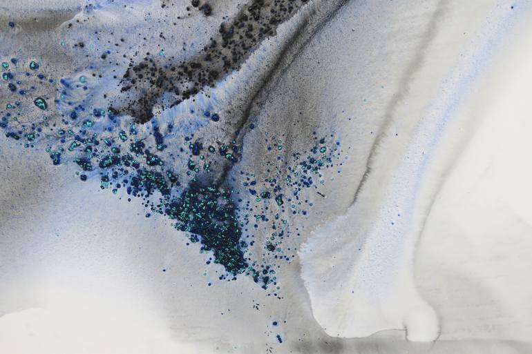 Original Abstract Seascape Painting by Muriel Napoli