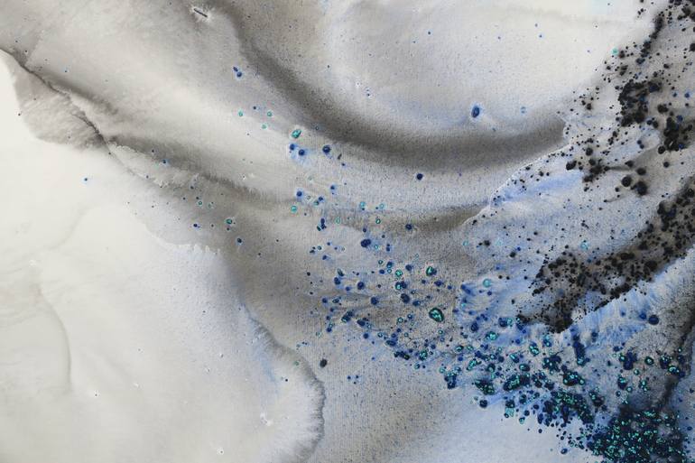 Original Abstract Seascape Painting by Muriel Napoli