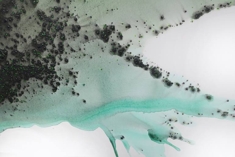 Original Abstract Floral Painting by Muriel Napoli