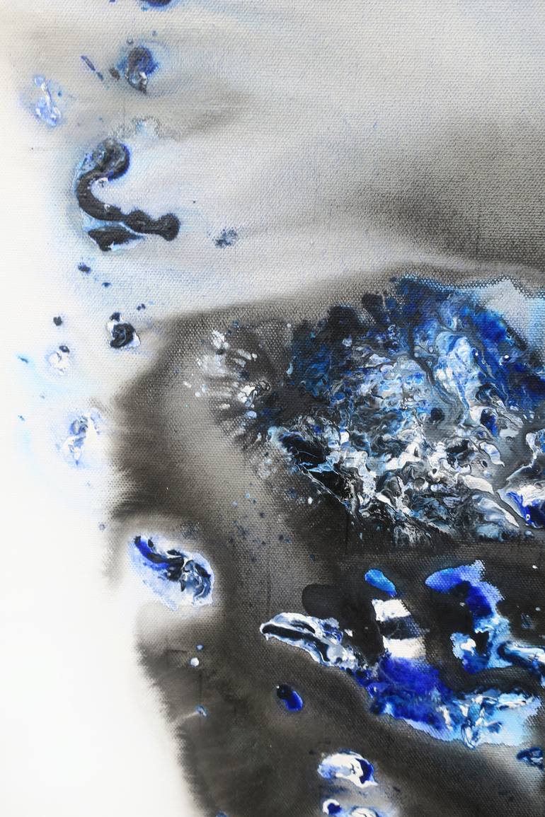 Original Abstract Beach Painting by Muriel Napoli