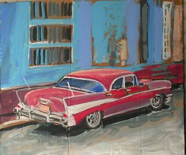 Original Pop Art Transportation Paintings by Brent-Yves Debecker