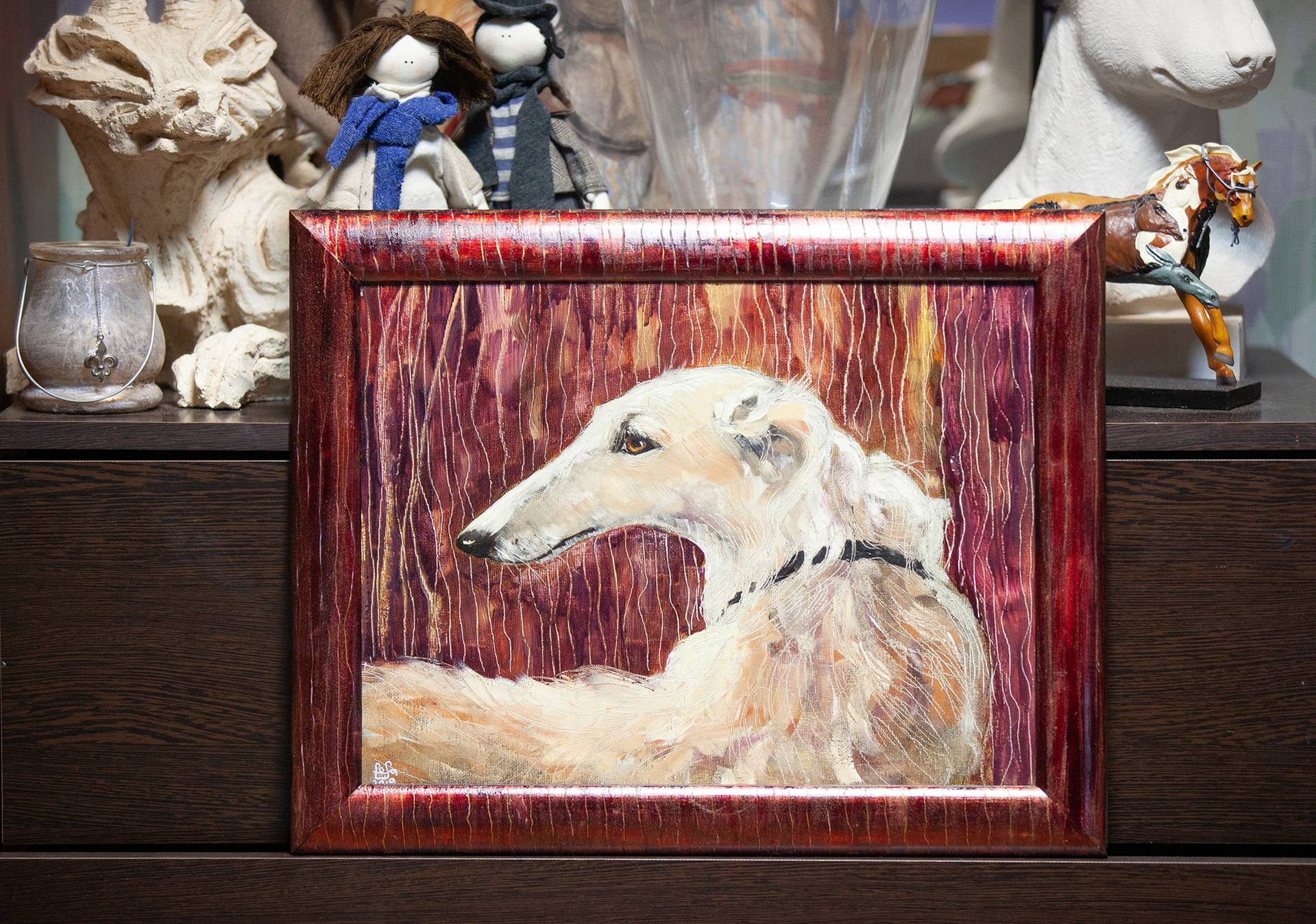 Russian Borzoi Painting by Fefa Koroleva Saatchi Art