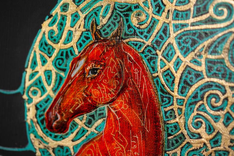 Original Fine Art Horse Painting by Fefa Koroleva