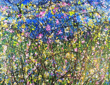 Large Abstract Impressionist Wildflower Landscape 'Natural Intoxication' thumb