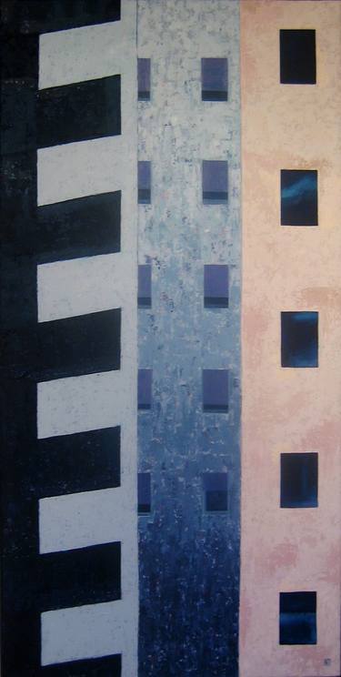 Original Minimalism Architecture Paintings by Nina Todorovic