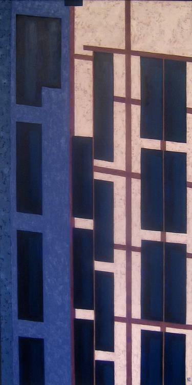 Original Abstract Architecture Paintings by Nina Todorovic