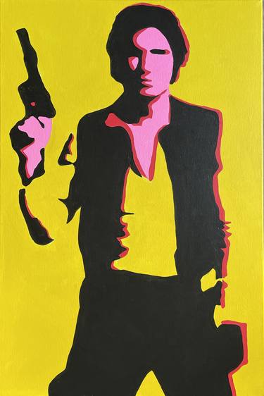 Original Han Solo Pop Art Framed Canvas thumb