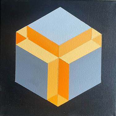 Original Abstract Geometric Paintings by Dominic Joyce