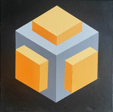 Original Abstract Geometric Paintings by Dominic Joyce