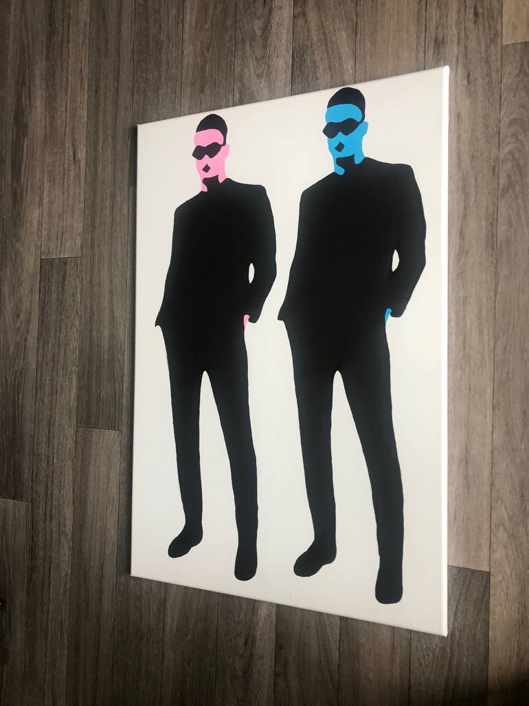 Original Illustration Men Painting by Dominic Joyce