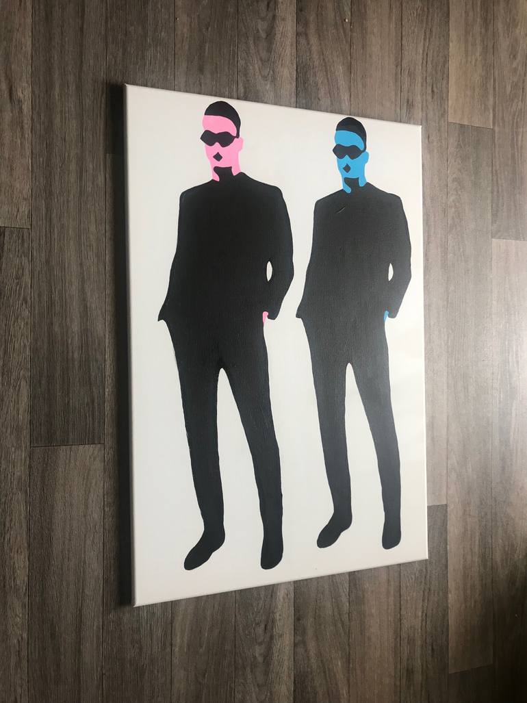 Original Illustration Men Painting by Dominic Joyce