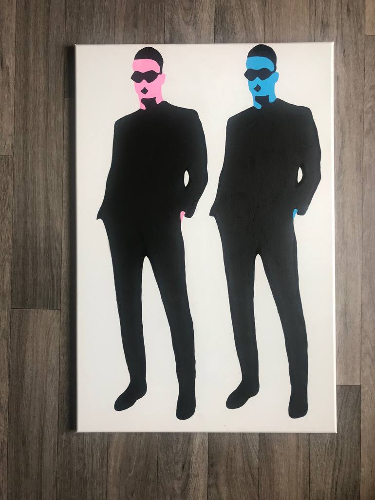 Original Illustration Men Painting by Dominic Joyce
