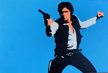 Original Han Solo Pop Art Framed Canvas thumb