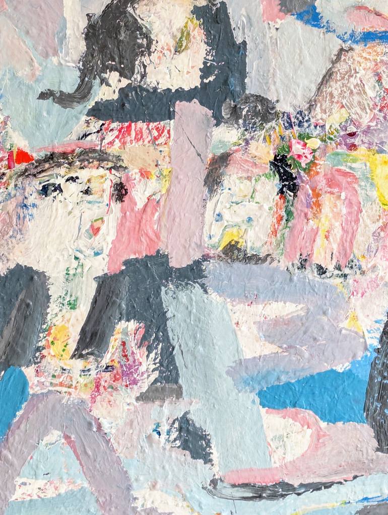 Original Abstract Expressionism Abstract Painting by Pina Loves