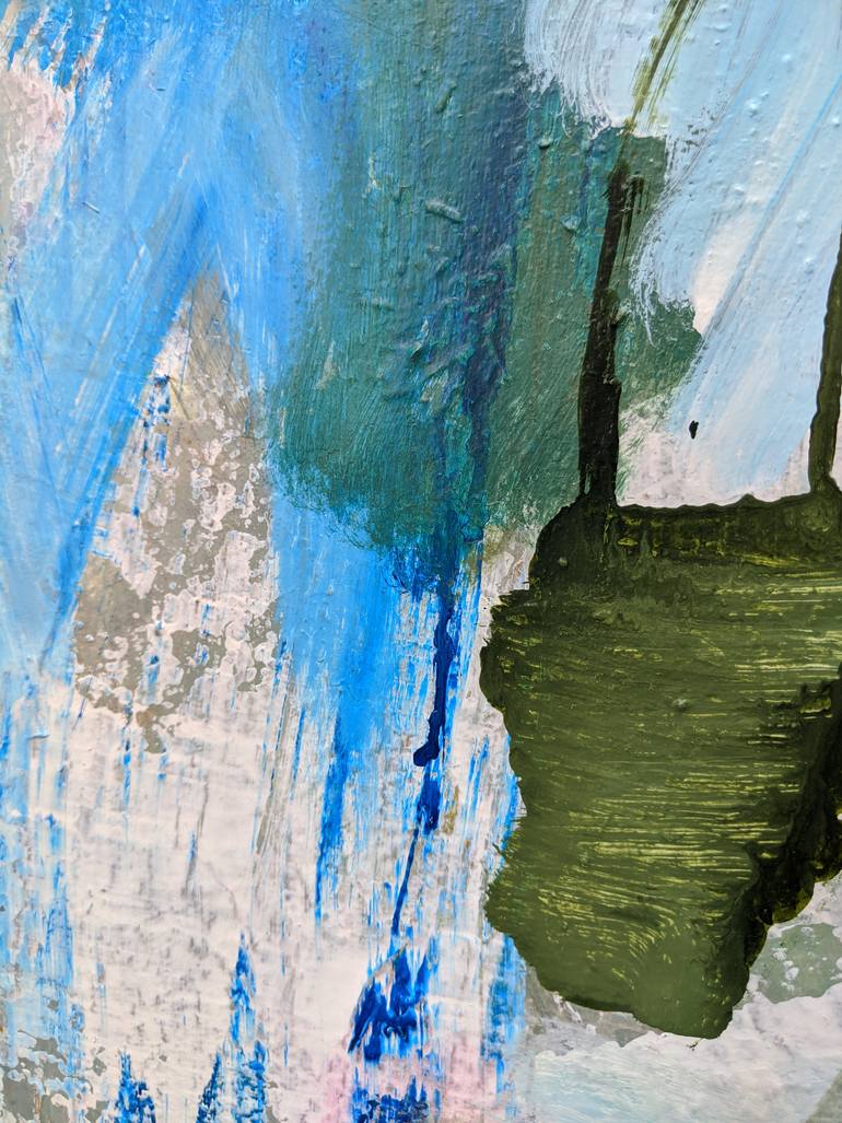 Original Abstract Expressionism Abstract Painting by Pina Loves