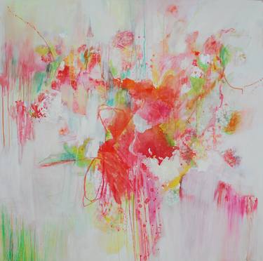 Print of Abstract Expressionism Floral Paintings by pina loves