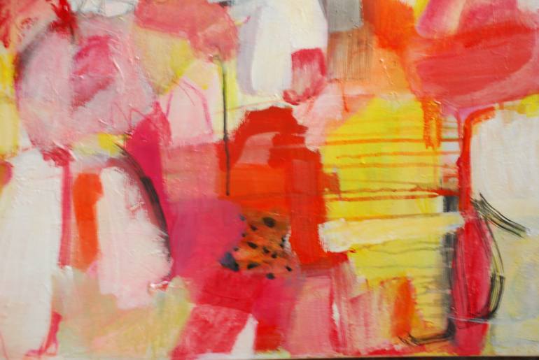 Original Abstract Floral Painting by Pina Loves