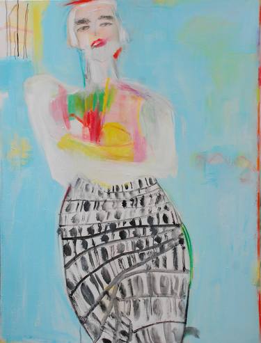Print of Abstract Women Paintings by pina loves