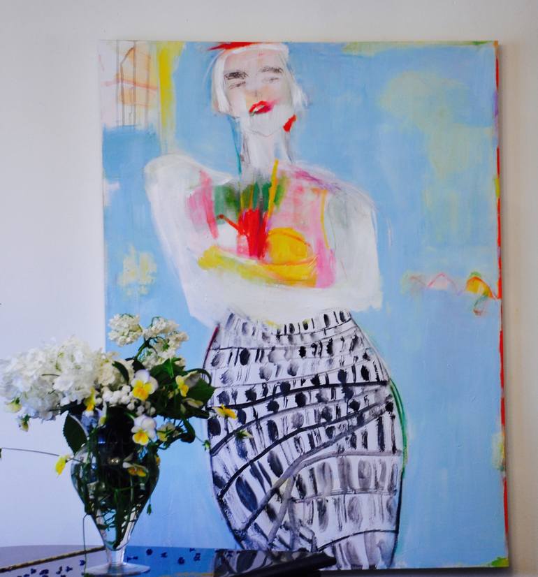 Original Women Painting by pina loves