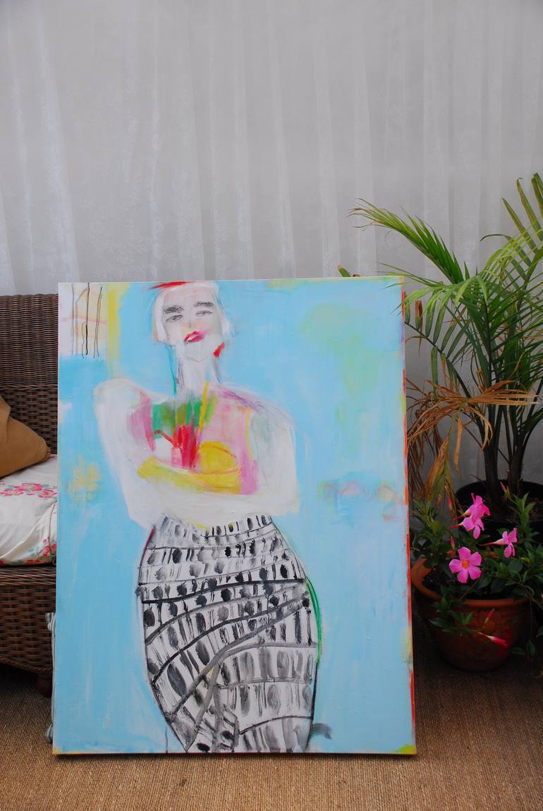 Original Abstract Women Painting by pina loves