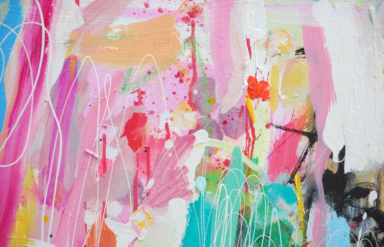 Original Abstract Expressionism Abstract Painting by Pina Loves