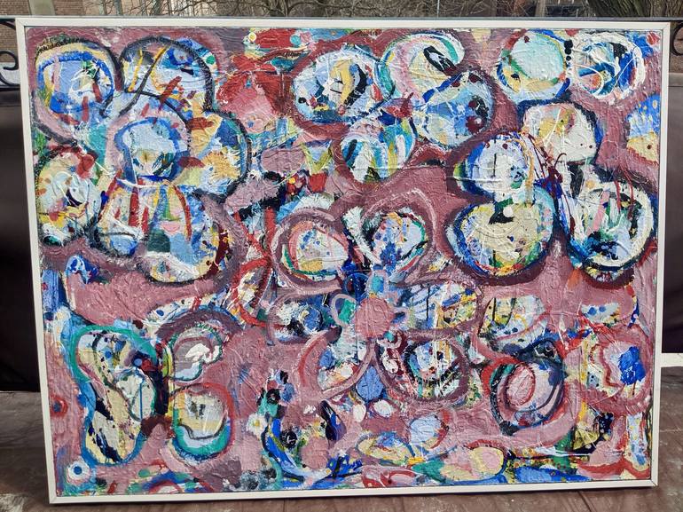 Original Abstract Expressionism Abstract Painting by pina loves
