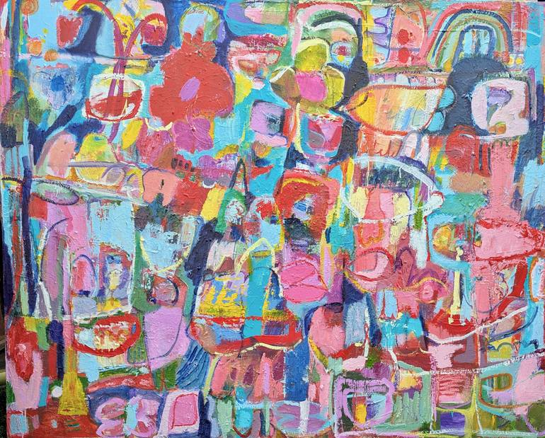 Original Abstract Painting by Pina Loves | Abstract Art on Canvas | She got lost along the way