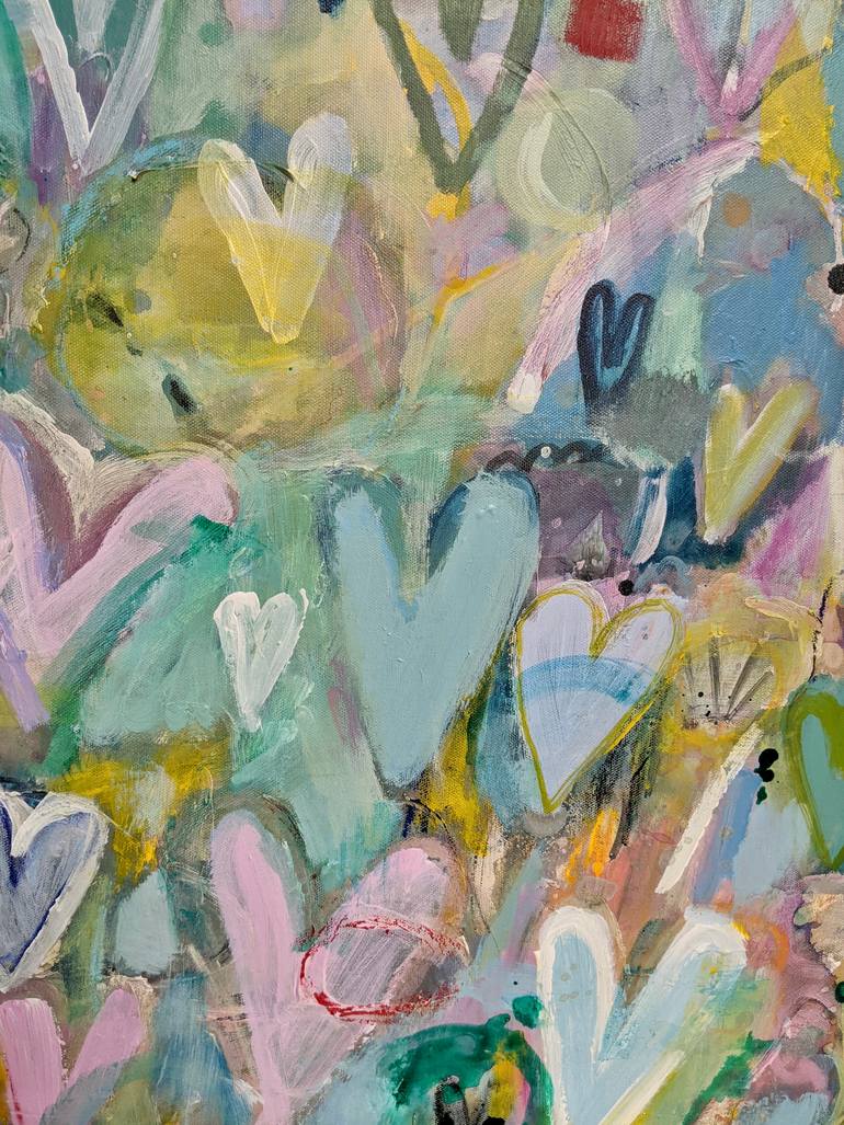 Original Abstract Expressionism Abstract Painting by Pina Loves