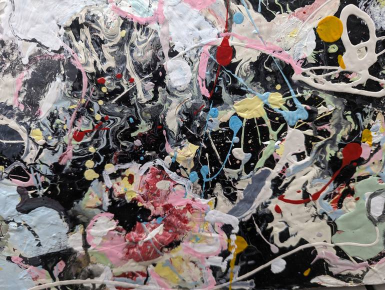 Original Abstract Expressionism Abstract Painting by Pina Loves