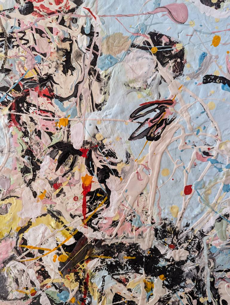 Original Abstract Expressionism Abstract Painting by Pina Loves